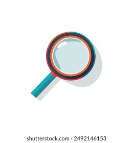 Lupa multicolor. diseño de Ilustración vectorial