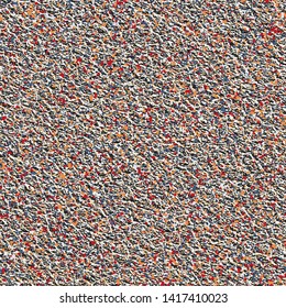 Multicolored Melange Effect Textured Distressed Background. Seamless Pattern.