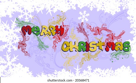 Multicolored Merry Christmas