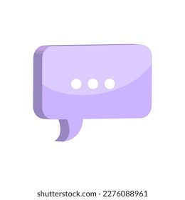 Multi-colored message. Dialog, chat speech bubble. Empty speech bubble. Vector illustration.