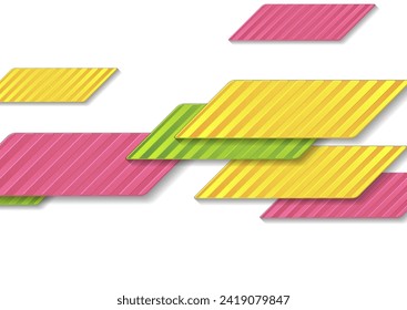 Fondo de tecnología geométrica abstracta multicolor mínimo. Diseño de vectores