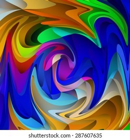 Multicolored mixing background 3d.