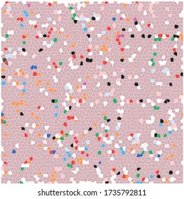 Multicolored modern staining glass texture , honey comb  pattern  /  template background. Triangles mosaic vector

