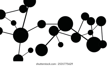 Multicolored molecular background .Vector Pro Vector