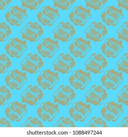 Multicolored mollusc shell background seamless for design.