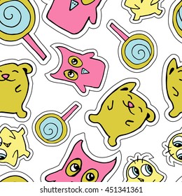Multi-colored  Monsters Vector