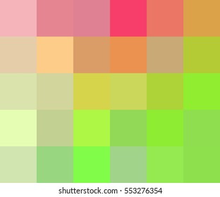 Multicolored mosaic background in pink and green colors