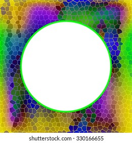 Multicolored mosaic background for your text; vector illustration.
