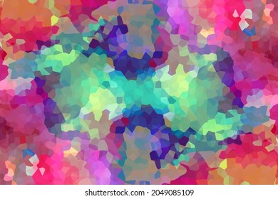 Multi-colored mosaic. Rainbow background. Vector illustration