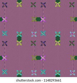 Multicolored new fairy abstract background vintage charming jeans tissue seamless.