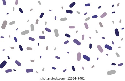 Multicolored Nice Blue Medical Pills isolated on white background