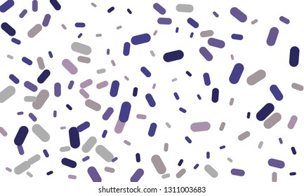 Multicolored Nice Blue Medical Pills isolated on white background