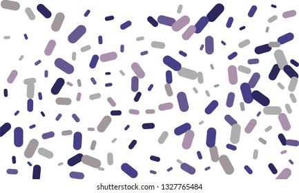 Multicolored Nice Blue Medical Pills isolated on white background