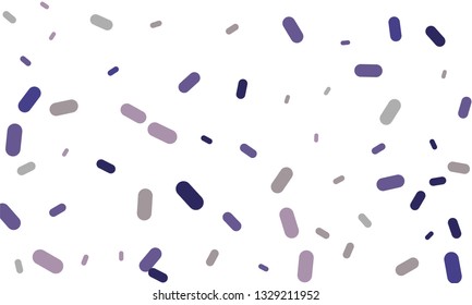 Multicolored Nice Blue Medical Pills isolated on white background