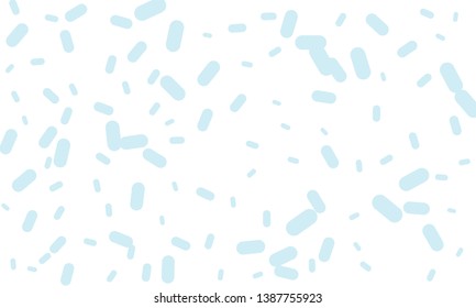 Multicolored Nice Blue Medical Pills isolated on white background