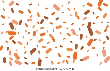 Multicolored Nice Brown, Red and Yellow Medical Pills isolated on white background