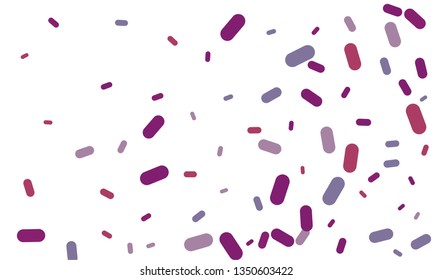 Multicolored Nice Brown, Red and Yellow Medical Pills isolated on white background
