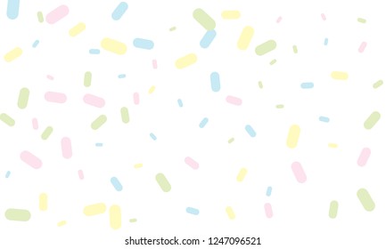 Multicolored Nice Green, Brown and Red Medical Pills isolated on white background