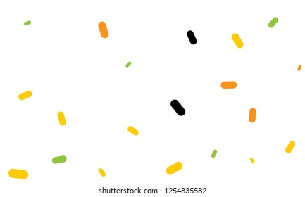 Multicolored Nice Green, Brown and Red Medical Pills isolated on white background