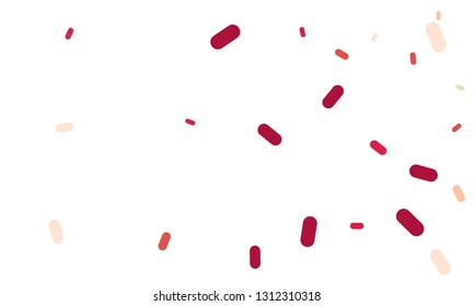 Multicolored Nice Green, Brown and Red Medical Pills isolated on white background