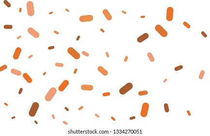 Multicolored Nice Green, Orange and Black Medical Pills isolated on white background