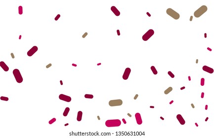 Multicolored Nice Green, Orange and Black Medical Pills isolated on white background