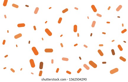 Multicolored Nice Green, Orange and Black Medical Pills isolated on white background