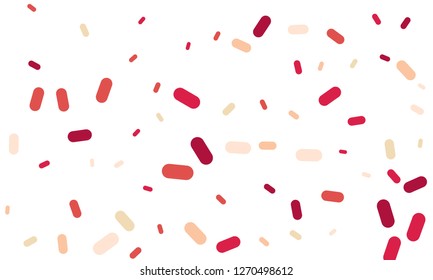 Multicolored Nice Green, Yellow and Red Medical Pills isolated on white background