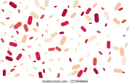 Multicolored Nice Green, Yellow and Red Medical Pills isolated on white background