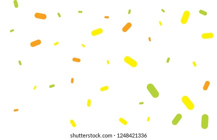 Multicolored Nice Orange, Green and Yellow Medical Pills isolated on white background