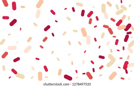 Multicolored Nice Orange, Green and Yellow Medical Pills isolated on white background