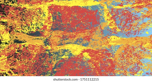 Multi-colored noisy spots. Rainbow background. Spotted textured background. Abstract vintage background. Designer decorative cover. Vector graphics. Spots and blots. Vector illustration. EPS-10