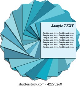 Multicolored note sheets with copy space for your text, vector illustration on white background