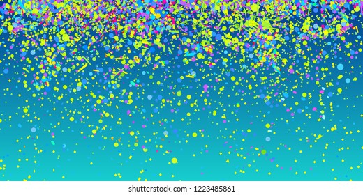 Multicolored сonfetti on isolated background. Bright explosion. Colored firework. Geometric texture with colorful glitters. Image for banners, posters and flyers. Greeting cards