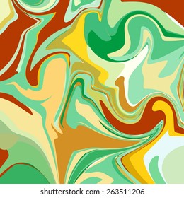 Multicolored Original Watercolor Painting Background, Vector Illustration 