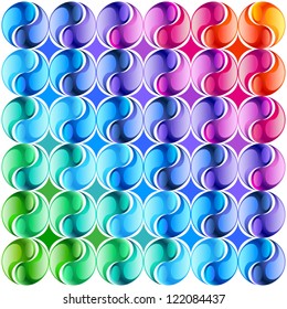 Multicolored ornament. Vector Background. 