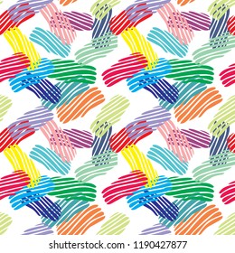 Multicolored paint. Seamless texture.
