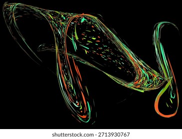 Multicolored paint splashes, dust particles, and debris are carried by the wind. Design for banners, posters, brochures, covers, and magazines. EPS 10