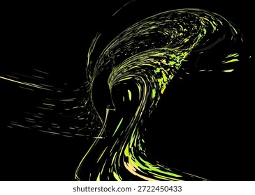 Multicolored paint splashes, dust particles, and debris are carried by the wind. Design for banners, posters, brochures, covers, and magazines. EPS 10