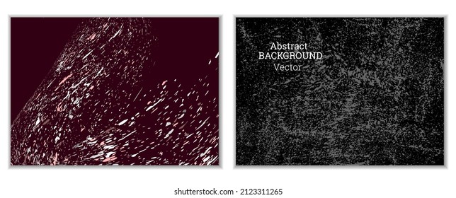 Multicolored paint splashes, smears, dust particles and debris are carried by the wind. A set of two templates. Design template for the design of banners, posters, booklets, covers, magazines. EPS 10