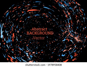Multi-colored paint splashes, strokes. Design template for the design of banners, posters, booklets, covers, magazines. EPS 10