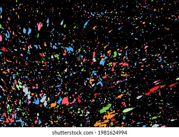 Multi-colored paint splashes, strokes. Design template for the design of banners, posters, booklets, covers, magazines. EPS 10