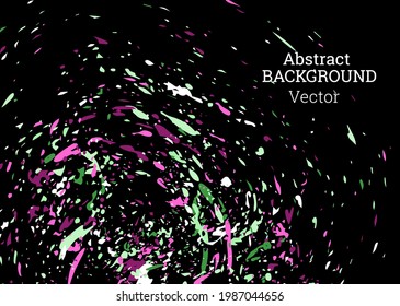 Multi-colored paint splashes, strokes. Design template for the design of banners, posters, booklets, covers, magazines. EPS 10