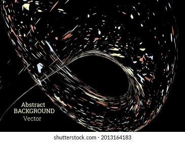 Multi-colored paint splashes, strokes, dust particles, litter blown by the wind. Design template for the design of banners, posters, booklets, covers, magazines. EPS 10