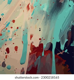 multicolored paint stains vector illustration