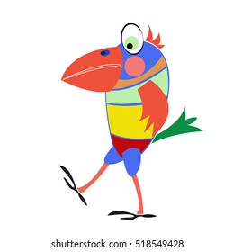Multicolored parrot cockatoo