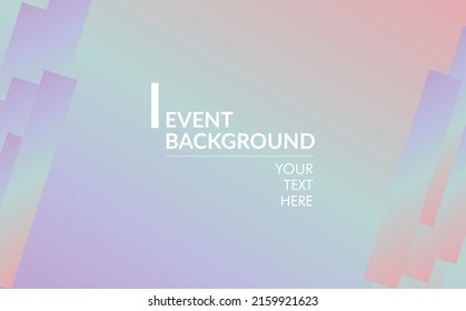 Multicolored pastel-colored abstract background with dynamic rectangles ornament. Background for event, concert, photo booth, conference, art performance, meeting, and exhibition.