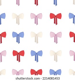 multicolored pattern bows in vector
