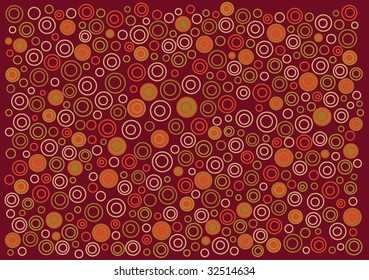Multicolored pattern in ethnic Australian style