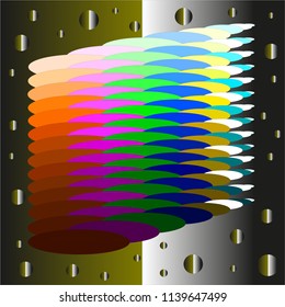 multi-colored pattern ornament